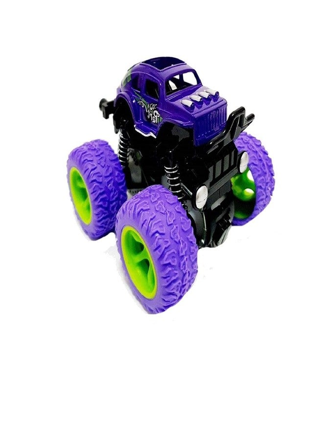 غلان سيارات ألعاب GLAN Monster Truck التي تعمل بالاحتكاك، سيارة حركات بهلوانية بزاوية 360 درجة، شاحنة دفع للأطفال الصغار، هدية للأطفال (متعددة الألوان) - Image 1